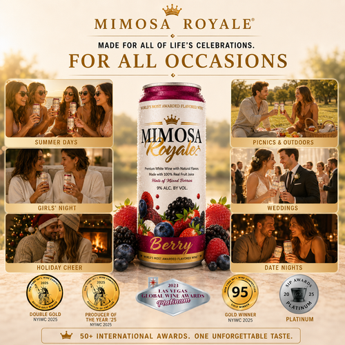 Berry Mimosa Cans