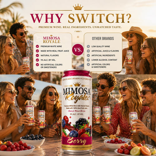 Berry Mimosa Cans