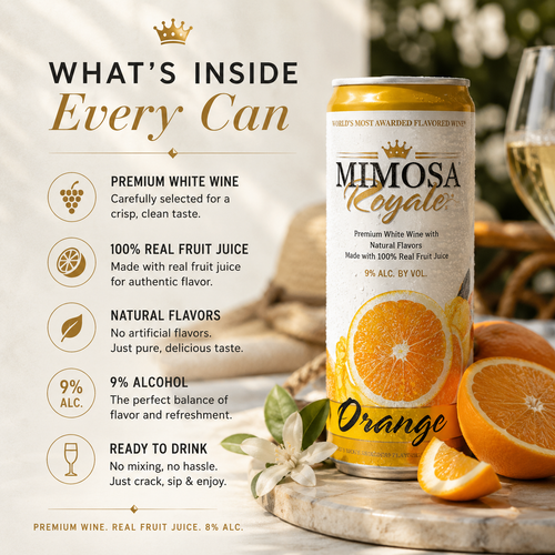Orange Mimosa Cans