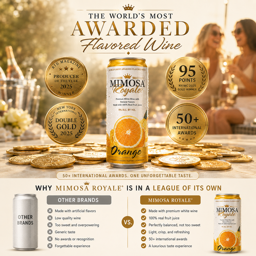 Orange Mimosa Cans