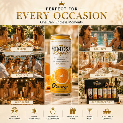 Orange Mimosa Cans