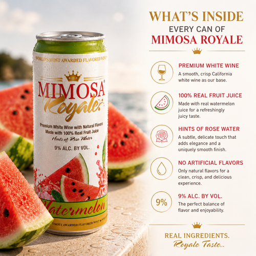 Watermelon Mimosa Cans